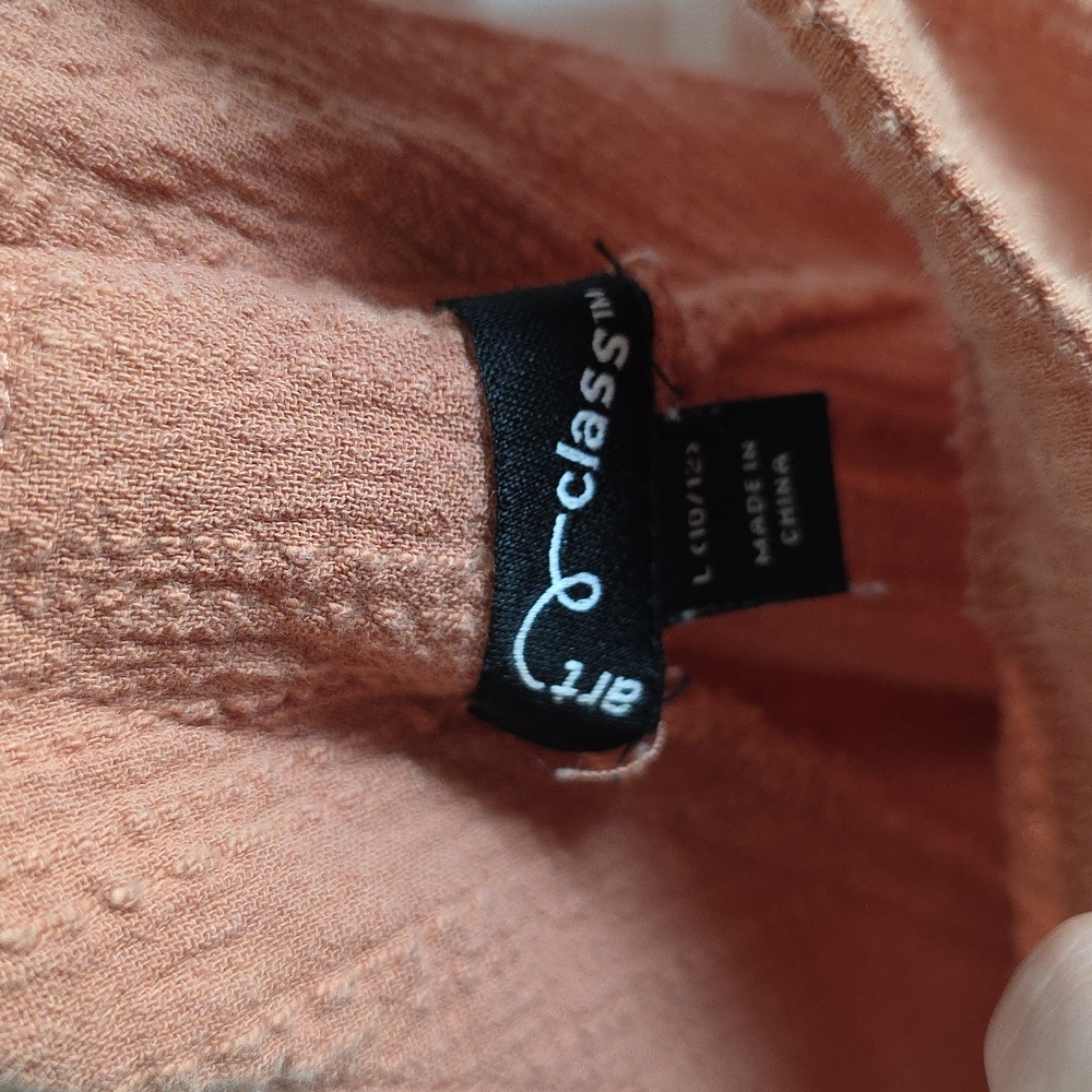 Art Class Burnt Orange Romper In Kids Large(10/12) - Picture 4 of 7